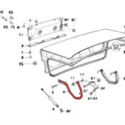 BMW E34 Петля багажника задняя правая - 41628117858 BMW Original