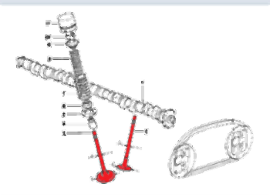 BMW E34 E36 M50 Комплект впускных и выпускных клапанов до 09/1992 - 11341722911 ИНТЕРВАЛЫ