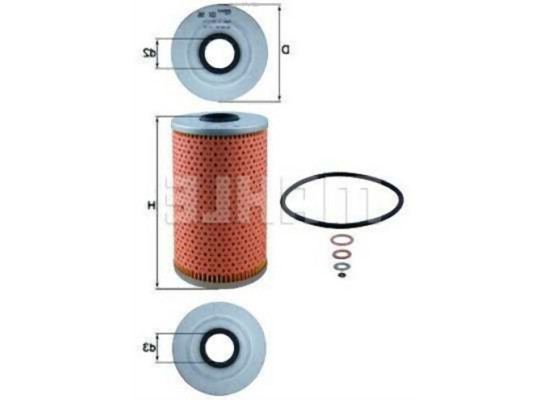 Масляный фильтр BMW E34 E36 M51 до 01/1996 - 11422244332 KNECHT