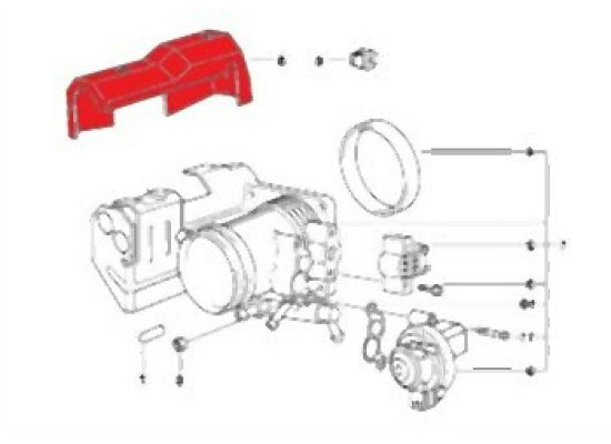 BMW E34 E36 Z3 M43 Крышка дроссельной заслонки - 13541247753 BMW Оригинал