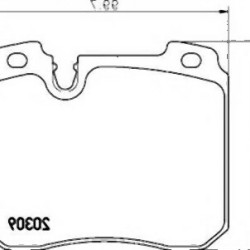 Передние тормозные колодки BMW E32 750 M70 — 34111160710 TEXTAR