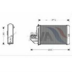 BMW E36 после 09/1994 Радиатор отопления - 64118390435 AVA