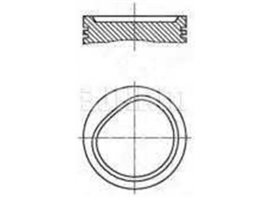 BMW E36 E34 1.8 After 09/1991 M40 Поршень Std (Инструмент) - 11251739301 MAHLE