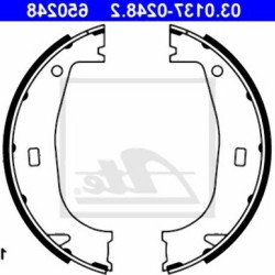 Колодка ручного тормоза BMW E36 Z3 — 34416761289 ATE