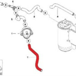 Шланг топливного фильтра BMW E39 - 13537786810 BMW Оригинал