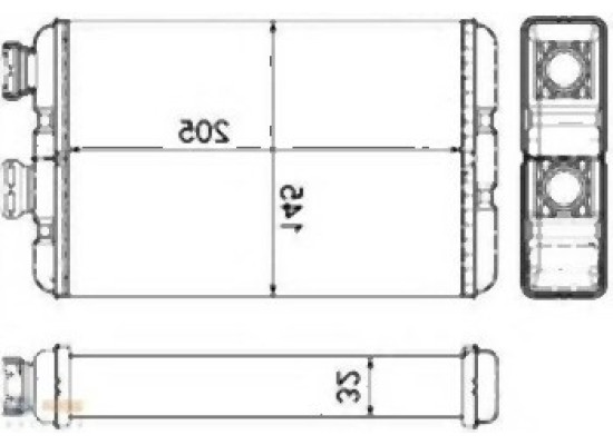 BMW E46 Pre-09/1999 Радиатор отопителя — 64118372771 BEHR