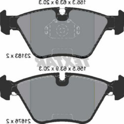 Передние тормозные колодки BMW E46 E83 E85 E86 3.0 — 34116779652 TEXTAR