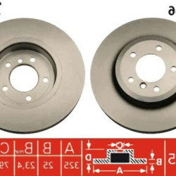 BMW E46 E85 E86 330 Воздушный комплект переднего тормозного диска - 34116864047 TRW