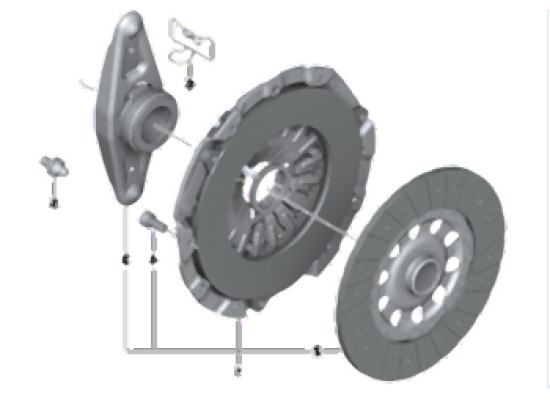 BMW E46 E87 E60 E61 E90 E91 M47N M47N2 Комплект сцепления - 21207575556 BMW Оригинал