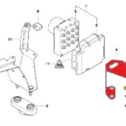 Кронштейн тормозного компьютера BMW E46 - 34516750966 BMW Оригинал