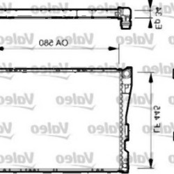 BMW E46 E85 E86 Радиатор - 17119071517 VALEO