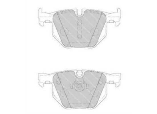 BMW E60 E61 E63 E64 Колодки задние тормозные - 34216763044 4U