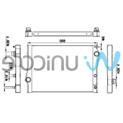 BMW E70 X5 E71 X6 Радиатор - 17117533472 UNICORE