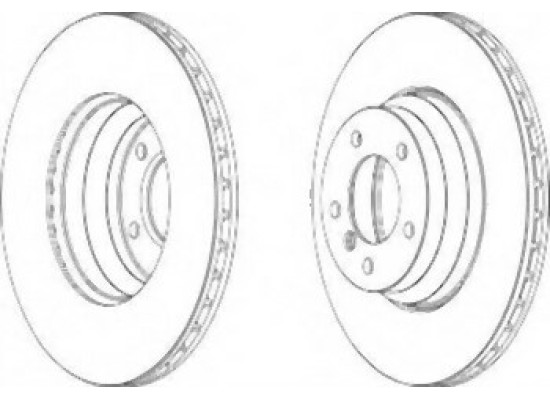 BMW E81 E82 E84 E87 E88 E90 E91 E92 E93 F20 F21 F22 F23 F30 F31 F32 F33 F34 F36 Передний тормозной диск в сборе - 34116854999m FERODO