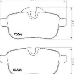 Задние тормозные колодки BMW E89 — 34216788275 TEXTAR