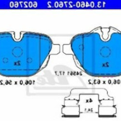 BMW E89 F10 F11 F25 F26 G01 G02 G05 G06 G11 G12 G30 G31 G32 Задняя тормозная колодка - 34216796741 ATE