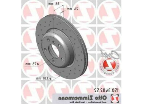 Комплект передних тормозных дисков BMW F10 F11 Sport Type - 34116794429 ZIMMERMANN