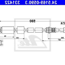 BMW F20 F21 F22 F23 F30 F31 F32 F33 F34 F36 Передний тормозной шланг - 34306792254 ATE