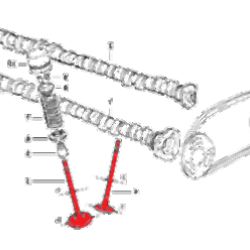 Комплект впускных и выпускных клапанов BMW M50 M52 M54 после 09/1992 - 11347502351 WESTSTAR