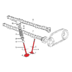 Комплект впускных и выпускных клапанов BMW M50 M52 M54 после 09/1992 - 11347502351 WESTSTAR