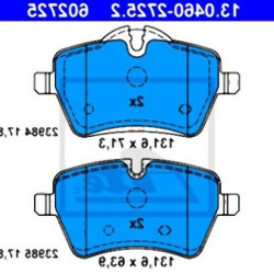 Передние тормозные колодки MINI R50 R52 R53 R55 R56 R57 R58 R59 John Cooper Works R60 R61 - 34119804735 ATE