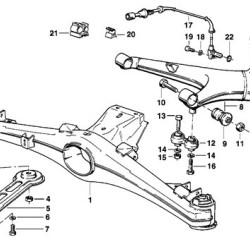 Поворотный задний правый Bmw E28 E34 1985-1996 (Bmw-333211332330)