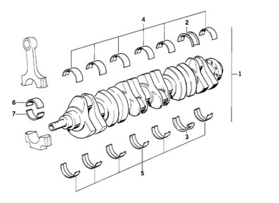 BMW Yatak Kol M47/M47n Std Takim E46 (Kss-11247792535)